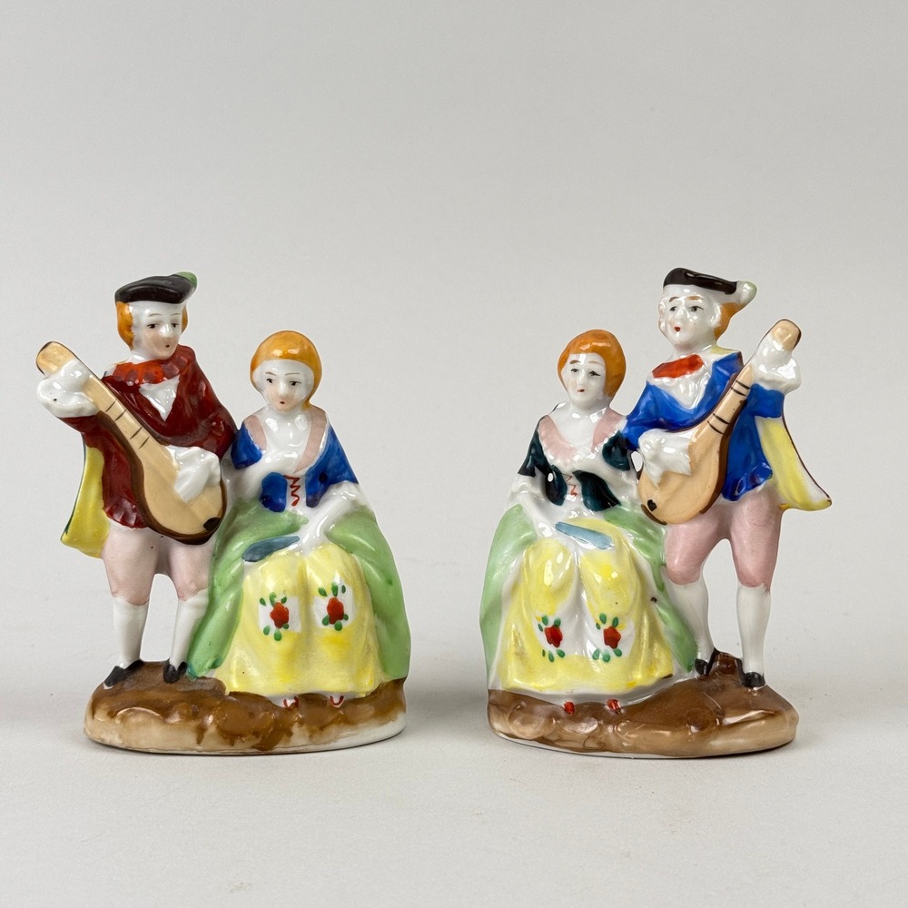 Occupied Japan Vintage Ceramic Figurine‎ Set hand painted Couple